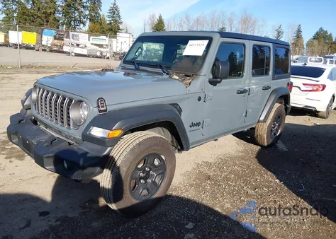 2025 Jeep Wrangler 4-Door Sport 4X4 z USA, uszkodzony, nr VIN 1C4PJXDN5SW656835